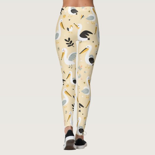 grillig pelikanenparadijs leggings (Achterkant)