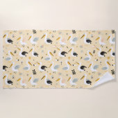 grillig pelikanenparadijs strandlaken (Voorkant)