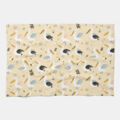 grillig pelikanenparadijs theedoek (Horizontaal)