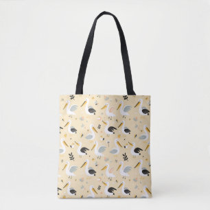 grillig pelikanenparadijs tote bag
