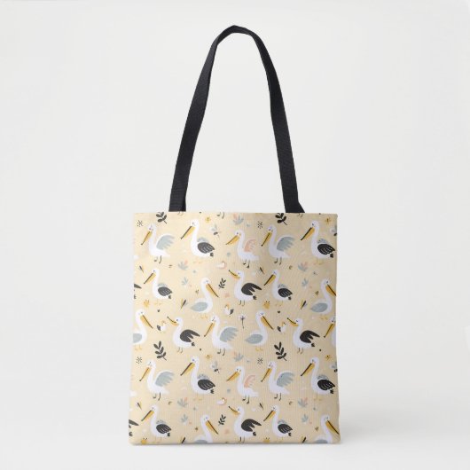 grillig pelikanenparadijs tote bag (Voorkant)