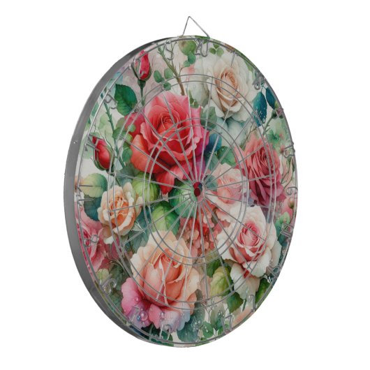 grillig Roos Dartbord (Voorkant Links)
