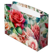 grillig Roos Groot Cadeauzakje (Achterkant Gekanteld)
