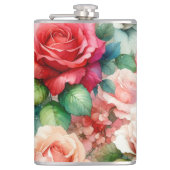 grillig Roos Heupfles (Voorkant)