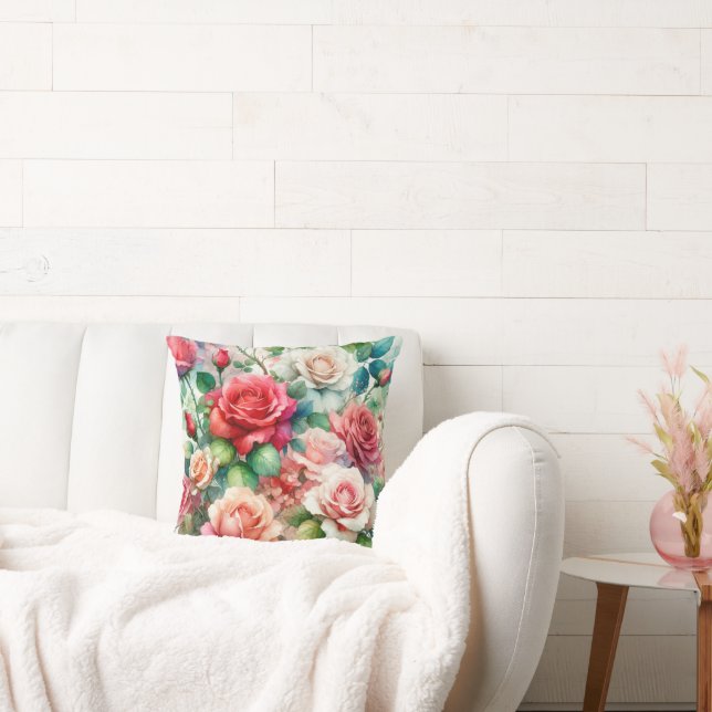 grillig Roos Kussen (Bank)