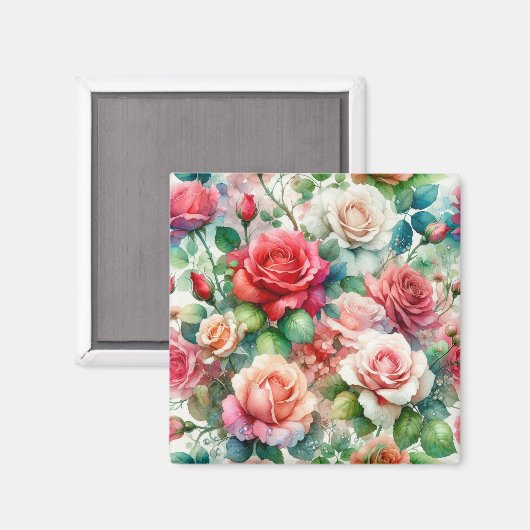 grillig Roos Magneet (Voorkant / Achterkant)