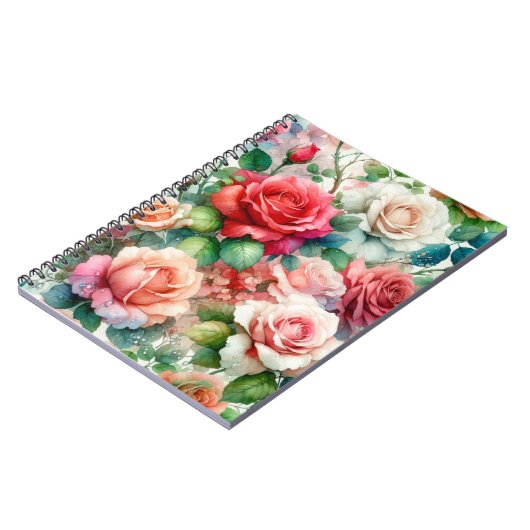 grillig Roos Notitieboek (Linkerzijde)