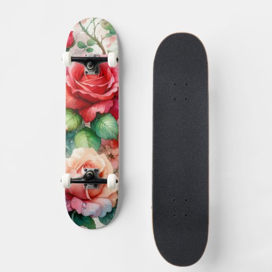 grillig Roos Persoonlijk Skateboard (Voorkant)