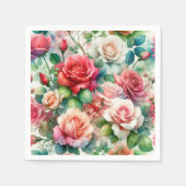 grillig Roos Servet (Voorkant)