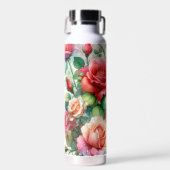 grillig Roos Waterfles (Voorkant)