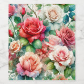 grillig Roos Wijn Etiket (Enkel label)