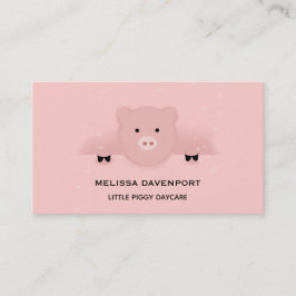 grillig roze varken visitekaartje