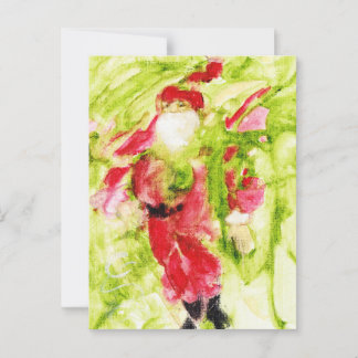 grillig santa-Briefkaart Briefkaart