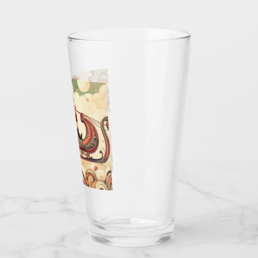 /grillig/santa/kerst glas (Links)