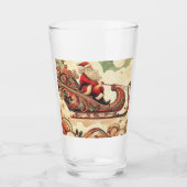 /grillig/santa/kerst glas (Voorkant)
