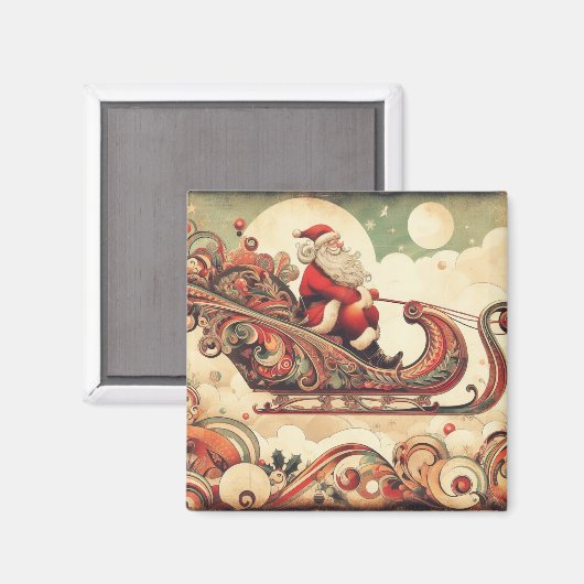 /grillig/santa/kerst magneet (Voorkant / Achterkant)