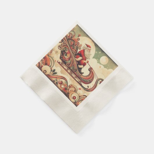 /grillig/santa/kerst servet (Hoek)