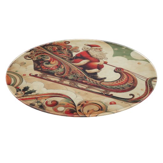 /grillig/santa/kerst snijplank (Hoek)