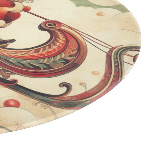 /grillig/santa/kerst snijplank (Hoek)