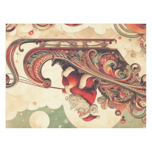 /grillig/santa/kerst tafelkleed (Voorkant (Horizontaal))