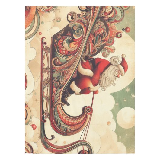 /grillig/santa/kerst tafelkleed (Voorkant)
