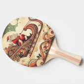 /grillig/santa/kerst tafeltennisbatje (Zijkant)