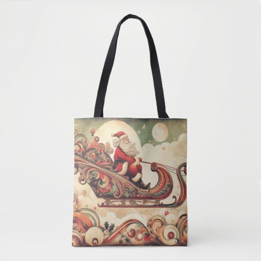 /grillig/santa/kerst tote bag (Voorkant)