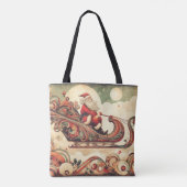 /grillig/santa/kerst tote bag (Achterkant)