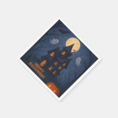 grillig Schattige spookachtig spookhuis | Hallowee Servet (Hoek)