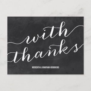 grillig schoolbord dank u briefkaart