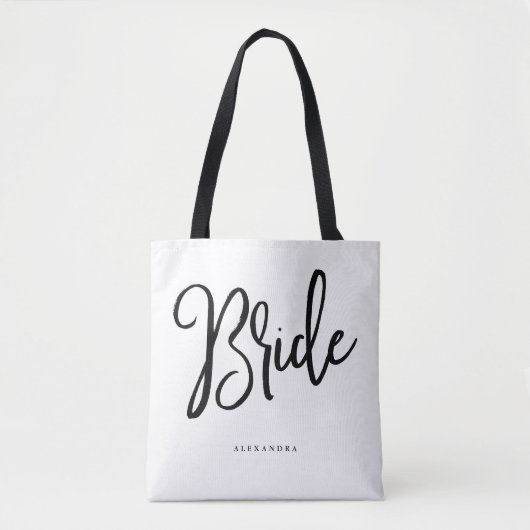 grillig schrift | Bride Tote Bag (Voorkant)