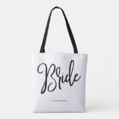 grillig schrift | Bride Tote Bag (Achterkant)
