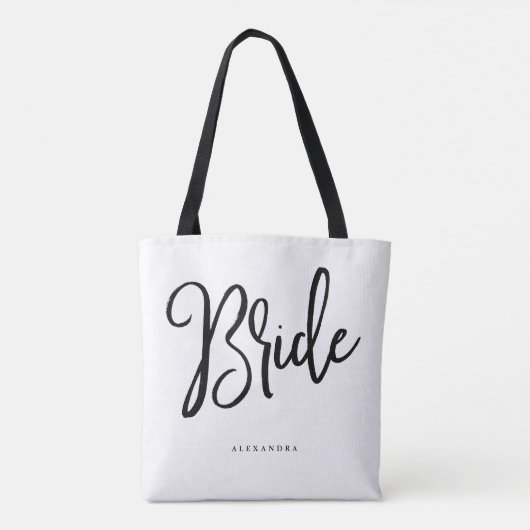 grillig schrift | Bride Tote Bag (Achterkant)