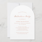 grillig schrift | Chic Photo Graduation Party Kaart (Achterkant)