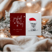 grillig script vrolijke en vrolijke kerst Kaart