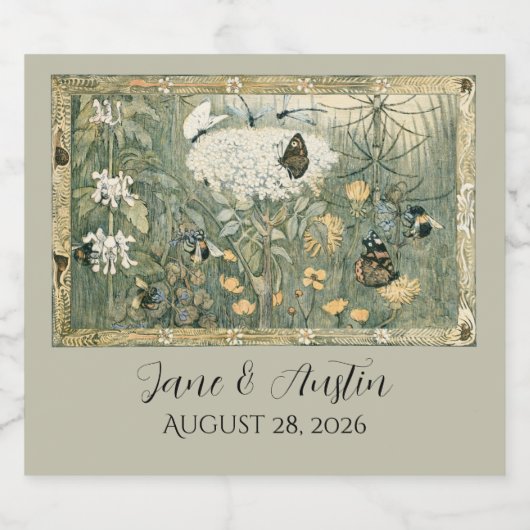 grillig sprookje sparkling wijnetiket (Enkel label)