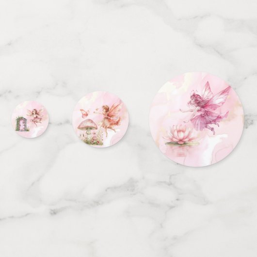 grillig sprookjesachtig thema confetti (Achterkanten)