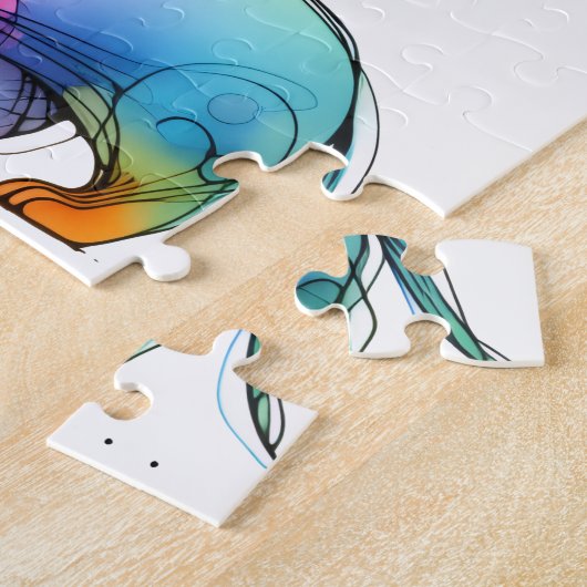 grillig teckel legpuzzel (Zijkant)