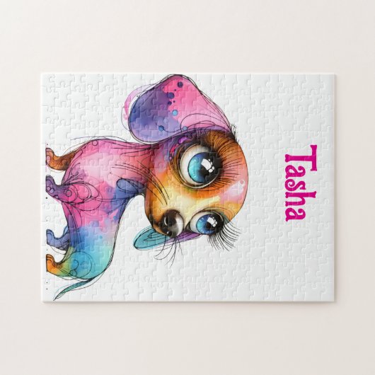 grillig teckel legpuzzel (Horizontaal)