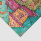 GRILLIG THEE CUP HUIS DECOUPAGE TISSUEPAPIER (Detail)