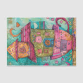 GRILLIG THEE CUP HUIS DECOUPAGE TISSUEPAPIER (Voorkant)