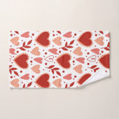 grillig Valentijn hartpatroon Bad Handdoek (Handdoek)