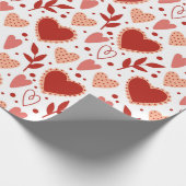 grillig Valentijn hartpatroon Cadeaupapier (Hoek)