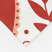 grillig Valentijn hartpatroon Fleece Deken (Hoek)