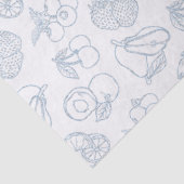 Grillig Vers Van De Markt Blauwe Bruidsdouche Tissuepapier (Detail)