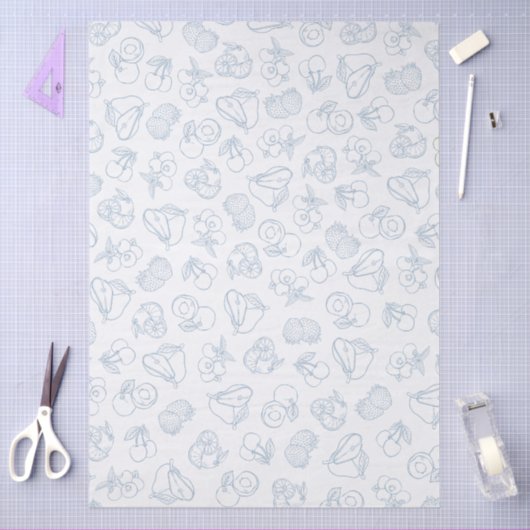 Grillig Vers Van De Markt Blauwe Bruidsdouche Tissuepapier (Craft)