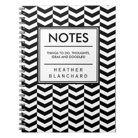 grillig visgraat notitieboek (Voorkant)