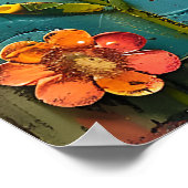 GRILLIG VOGEL- EN BLOEMIG POSTER (Hoek)