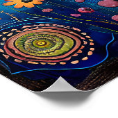 GRILLIG VOGEL- EN BLOEMIG POSTER (Hoek)