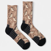 grillig vogelpatroon sokken (Rechts)